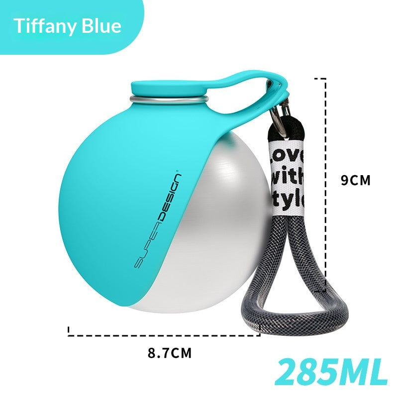 dog water bottle in blue color