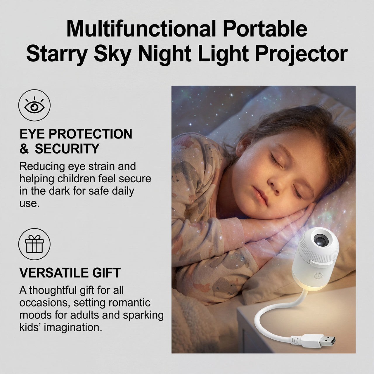 Starry Sky Projection Night Light